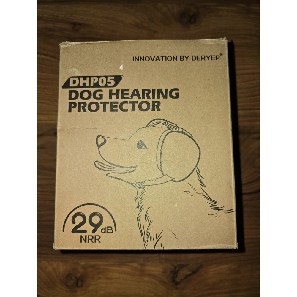 derYEP DHP05 Dog Hearing Protection Earmuffs 29dB NRR Red Large S13